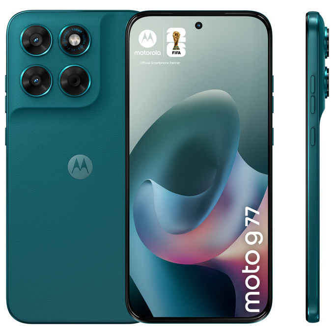 Motorola PBAW0037ES Moto G77 Smartphone 5G 6.8'' AMOLED 8 GB RAM 256 GB 108 MP 5200 mAh Android 16 colore Verde