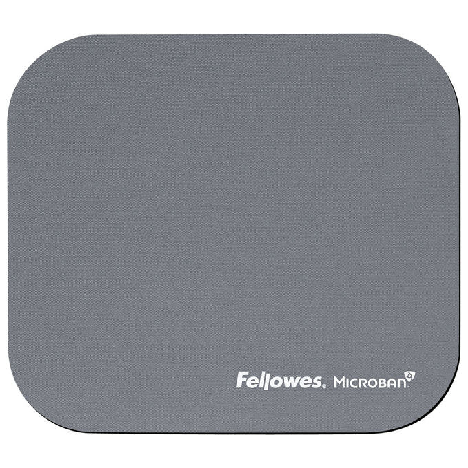 Fellowes, Tappetino per Mouse Argento, con Protezione Microban, Antiscivolo