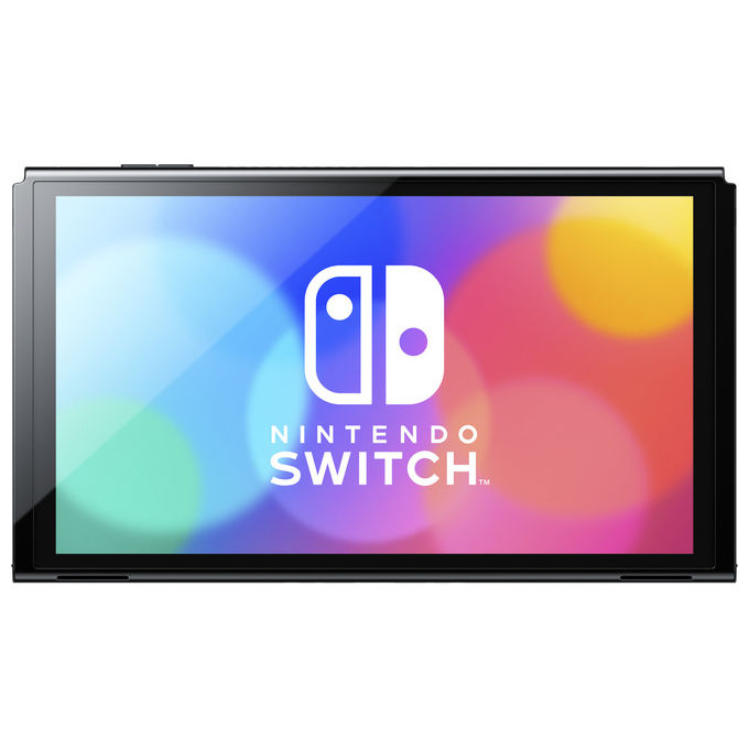 Nintendo, Switch OLED Neon Rosso-Blu, Console Portatile, Schermo 7 pollici, 64 GB