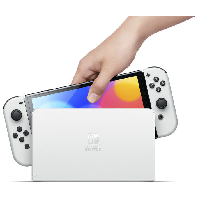Nintendo, Switch OLED, Bianco, Console Portatile, Schermo 7 Pollici, 64GB