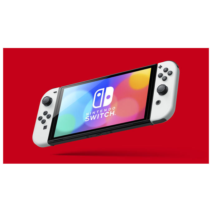 Nintendo, Switch OLED, Bianco, Console Portatile, Schermo 7 Pollici, 64GB