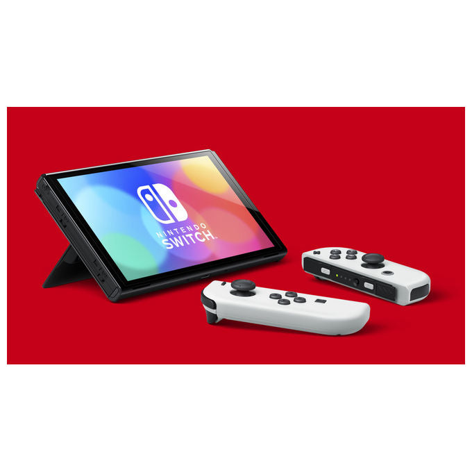 Nintendo, Switch OLED, Bianco, Console Portatile, Schermo 7 Pollici, 64GB