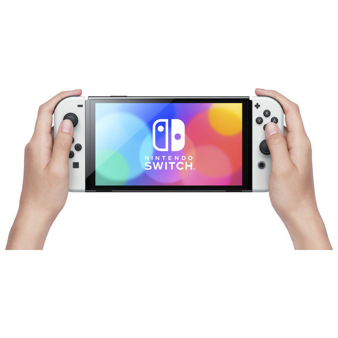 Nintendo, Switch OLED, Bianco, Console Portatile, Schermo 7 Pollici, 64GB