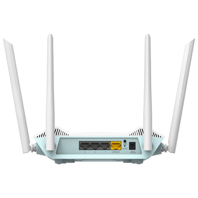 D-Link, Router Wireless, Dual-Band Gigabit Ethernet, AX1500, Bianco