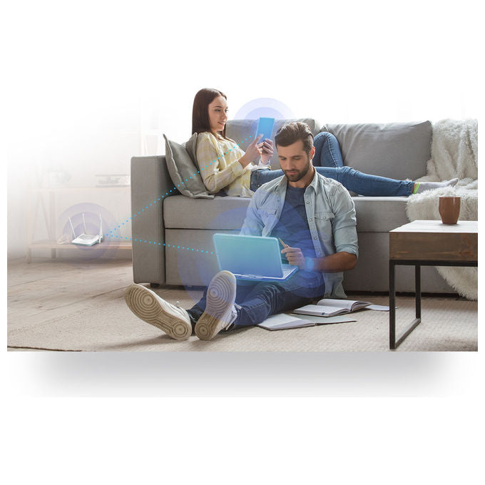 D-Link, Router Wireless, Dual-Band Gigabit Ethernet, AX1500, Bianco