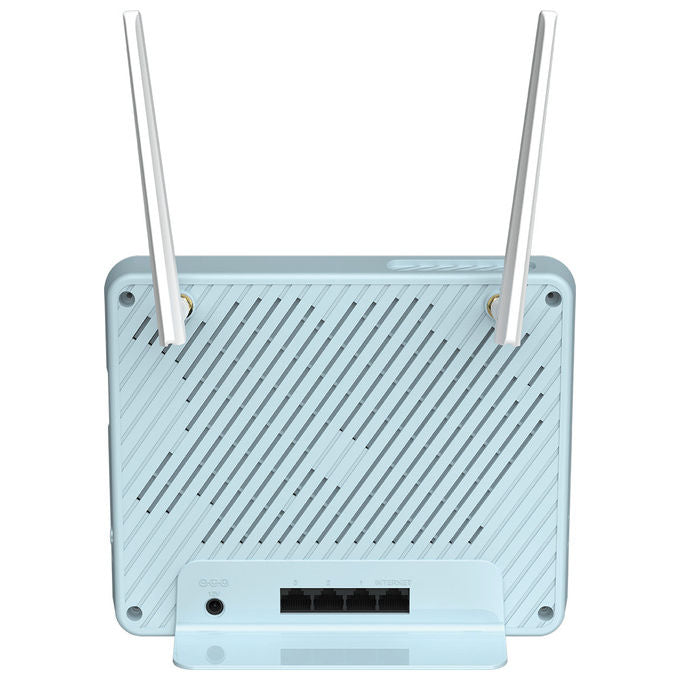 D-Link, Router 4G, EAGLE PRO AI AX1500, Wi-Fi 6, Dual-band, Gigabit Ethernet, Blu e Bianco
