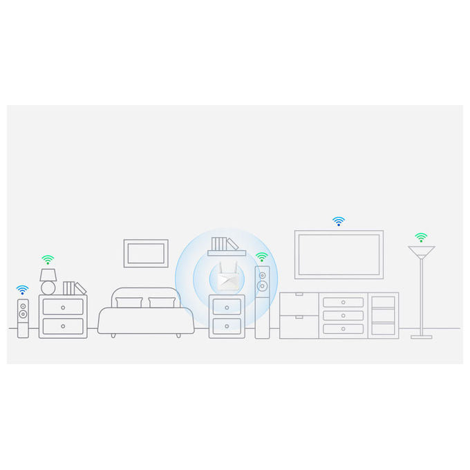 D-Link, Router 4G, EAGLE PRO AI AX1500, Wi-Fi 6, Dual-band, Gigabit Ethernet, Blu e Bianco