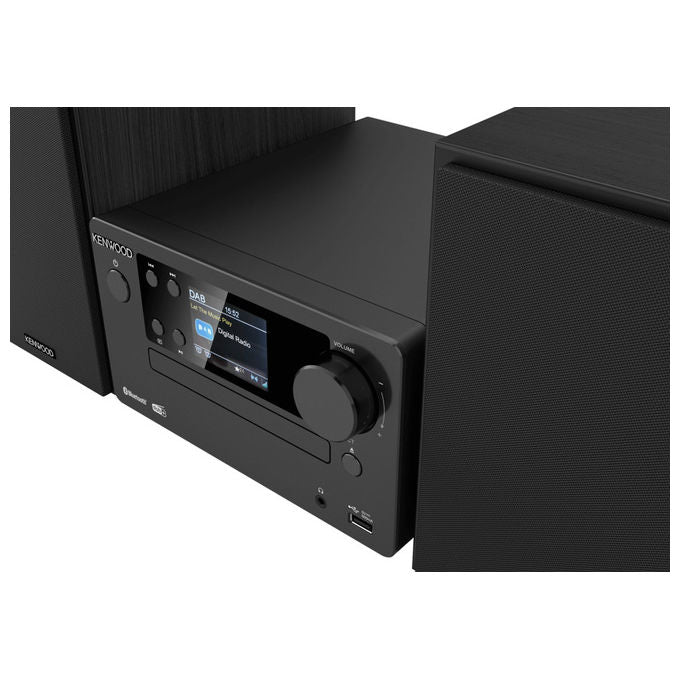 Kenwood M-725DAB-B Micro Hi-Fi Bluetooth 5.0 DAB+ FM CD USB 50W colore Nero