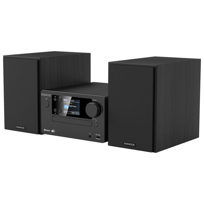Kenwood M-725DAB-B Micro Hi-Fi Bluetooth 5.0 DAB+ FM CD USB 50W colore Nero