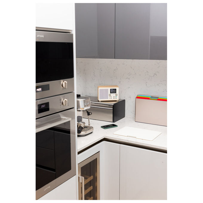 Pure 252982 Classic H4 Radio Digitale DAB+ FM Bluetooth 5.3 10W USB AUX Timer Cucina Sveglia colore Bianco Quercia