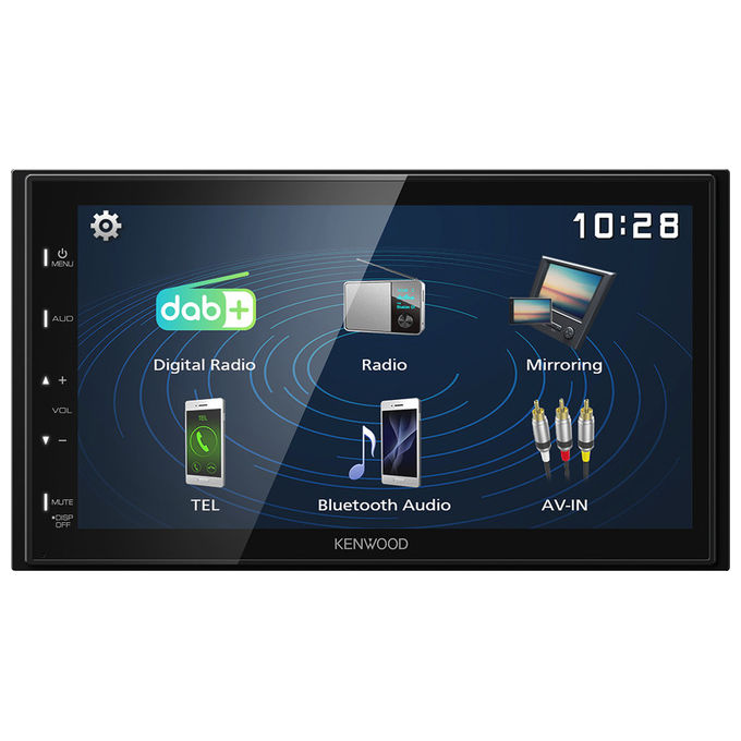 Kenwood Electronics, Autoradio 2 DIN, Bluetooth, DAB+, Ricevitore Multimediale Nero