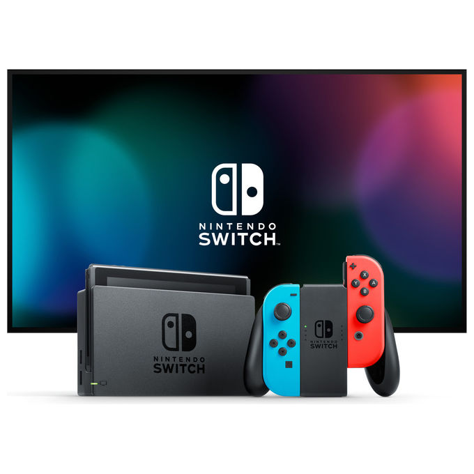 Nintendo, Switch, Rosso Neon-Blu Neon, Edizione 2022, Console Portatile, Schermo 6.2 pollici