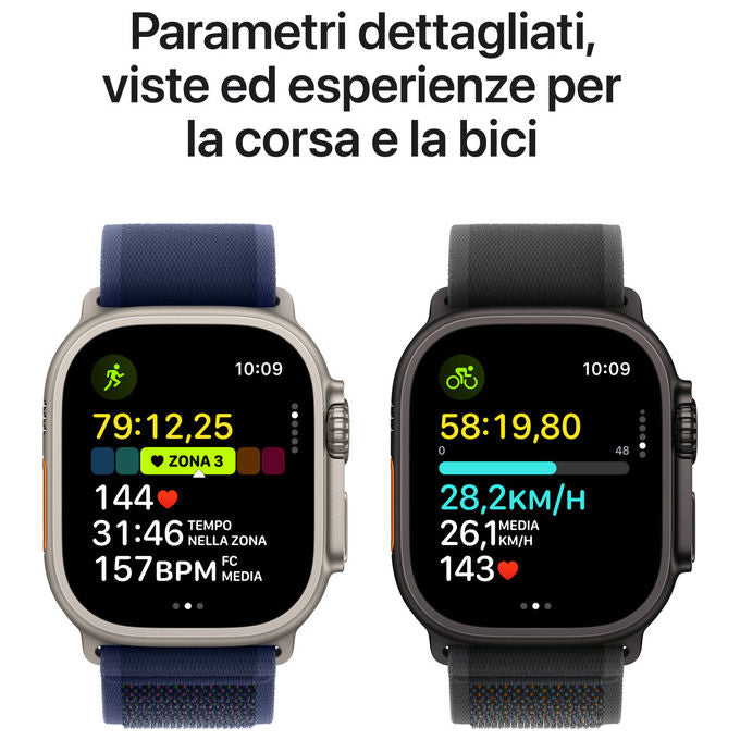 Apple Watch Ultra 2, GPS + Cellular, 49mm, Titanio, Navy Ocean Band