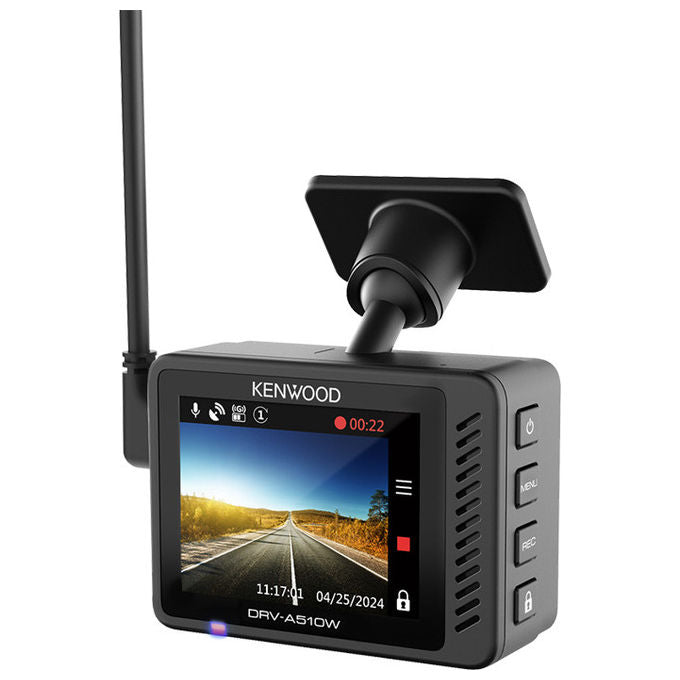 Kenwood DRV-A510W Dash Cam 2K Wide Quad HD Wi-Fi GPS Obiettivo F1.8 HDR Display TFT 2'' colore Nero