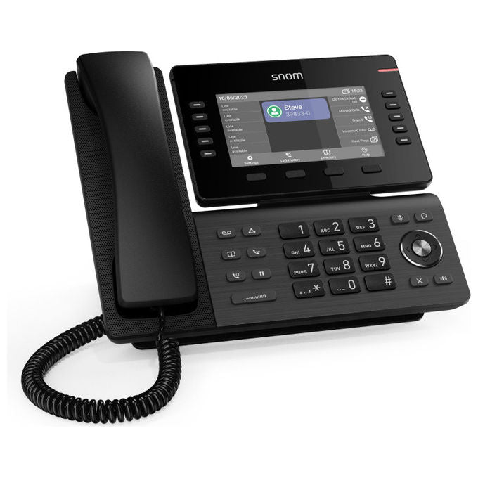 Snom, Telefono IP D815WB, Nero, Display IPS 5'', Wi-Fi