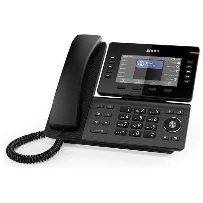 Snom, Telefono IP D815WB, Nero, Display IPS 5'', Wi-Fi
