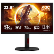 AOC, Monitor gaming 24G4ZR, 23.8'' FHD, 240Hz Rapid IPS, Nero e Rosso