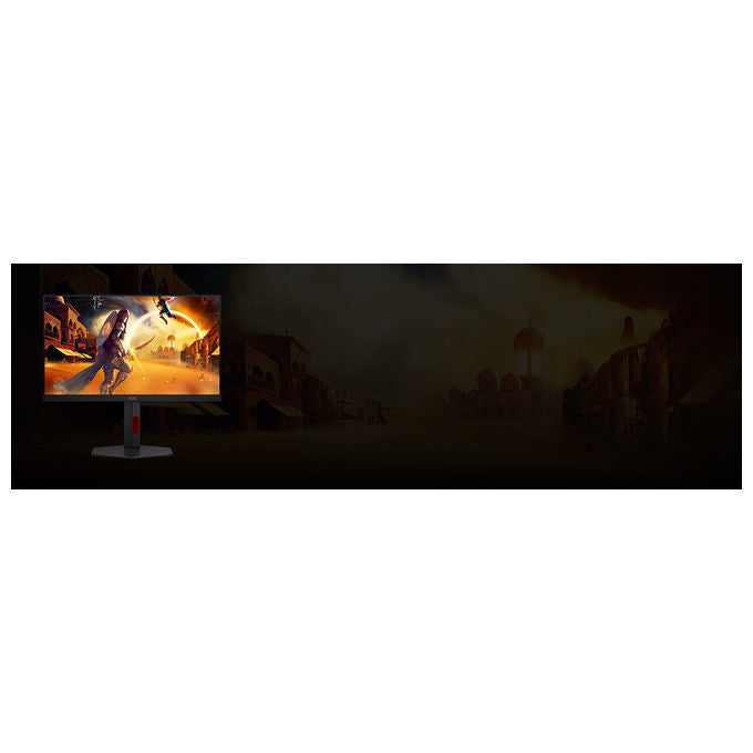 AOC, Monitor gaming 24G4ZR, 23.8'' FHD, 240Hz Rapid IPS, Nero e Rosso