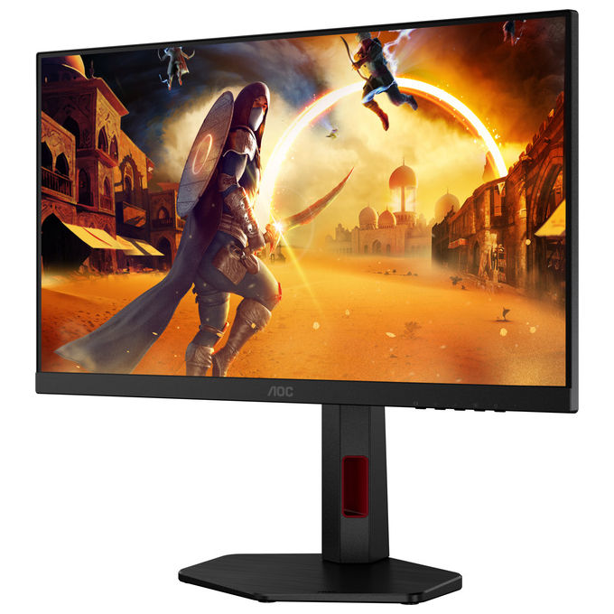 AOC, Monitor gaming 24G4ZR, 23.8'' FHD, 240Hz Rapid IPS, Nero e Rosso