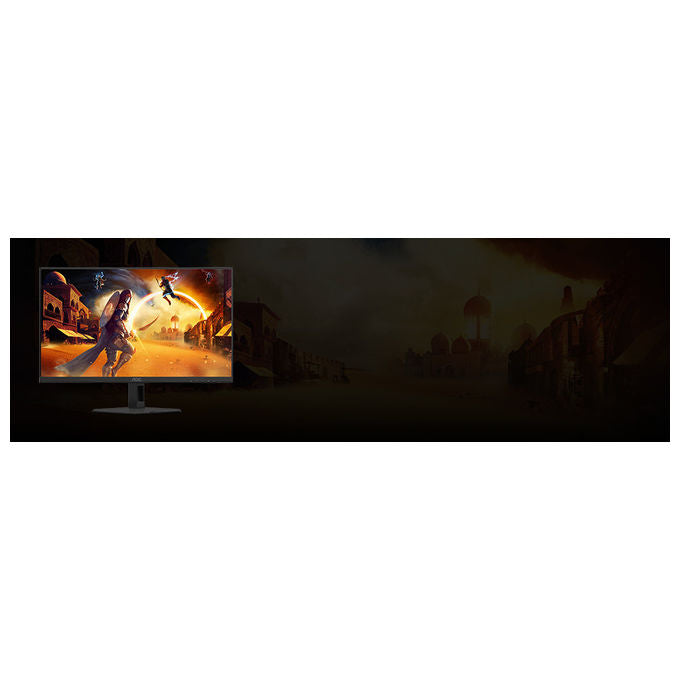 Aoc, Monitor Gaming, 24 pollici, Full HD, 260Hz, 1 ms, G-Sync, Nero-Rosso