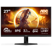 AOC, Monitor Gaming 27G4ZRE, 27'', FHD, 260Hz, Fast IPS, Nero-Rosso