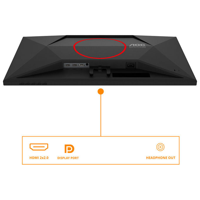 AOC, Monitor Gaming 27G4ZRE, 27'', FHD, 260Hz, Fast IPS, Nero-Rosso