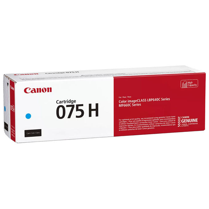 Canon, Cartuccia Toner 075 H, Ciano, Originale, 2500 Pagine