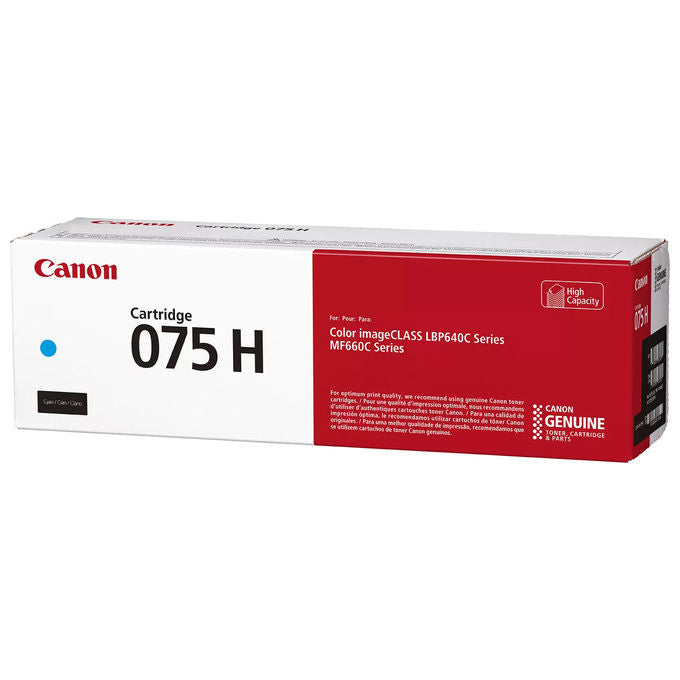 Canon, Cartuccia Toner 075 H, Ciano, Originale, 2500 Pagine