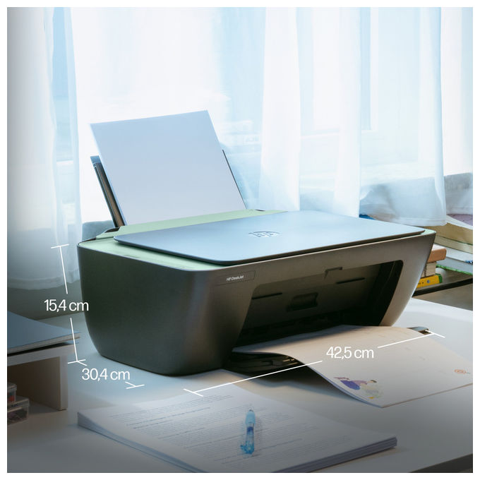 HP 89F99B DeskJet 2923 Stampante Multifunzione Inkjet a Colori All in One Wi-Fi 4800x1200 DPI colore Grigio