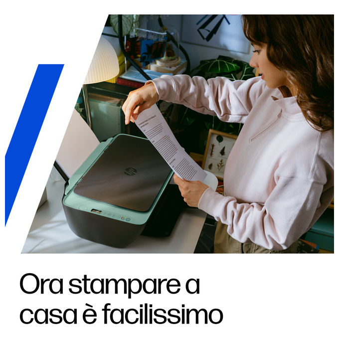 HP 89F99B DeskJet 2923 Stampante Multifunzione Inkjet a Colori All in One Wi-Fi 4800x1200 DPI colore Grigio