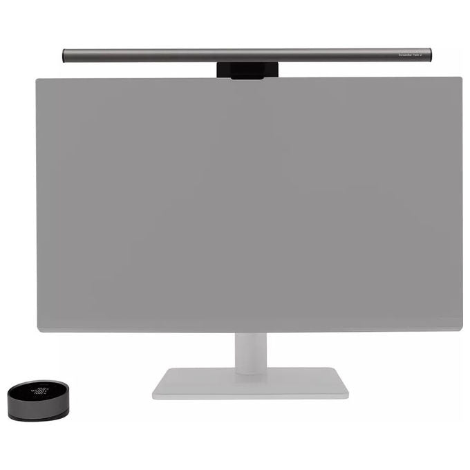BenQ ScreenBar Halo 2, Luce per Monitor, Grigio, con Telecomando Wireless