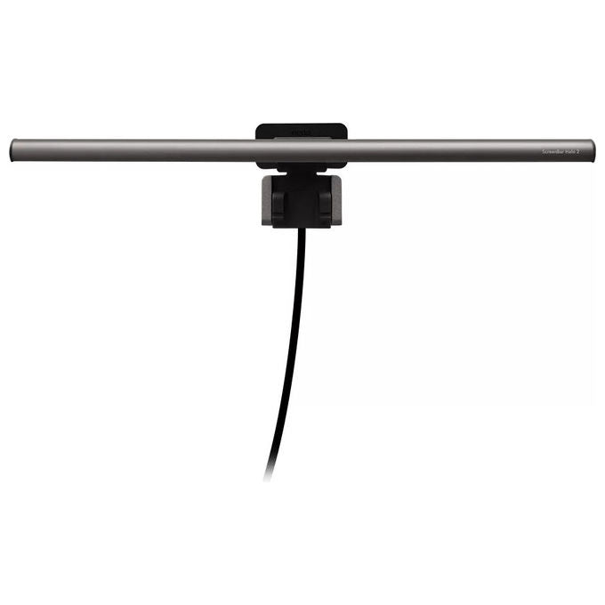 BenQ ScreenBar Halo 2, Luce per Monitor, Grigio, con Telecomando Wireless