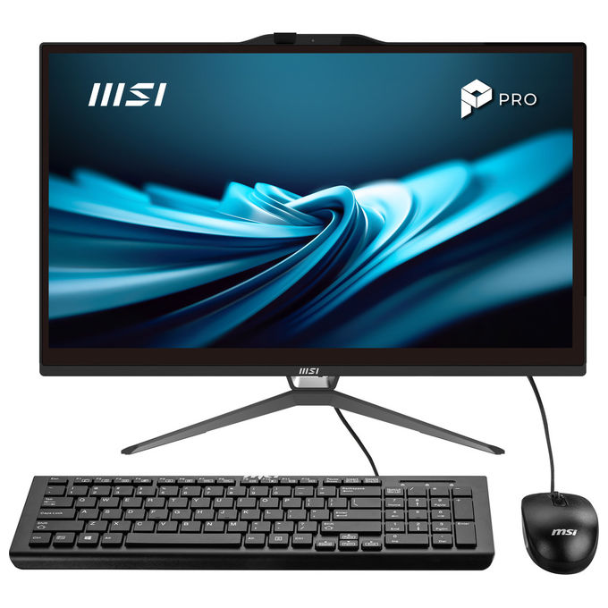 Msi, Pro Ap222t 14ma-613eu, All-in-one, 21.5'' Touchscreen, Intel Core I3, 8gb Ram, 512gb Ssd, Nero