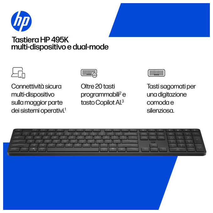 Hp, Tastiera Multi-Dispositivo Dual-Mode 495K