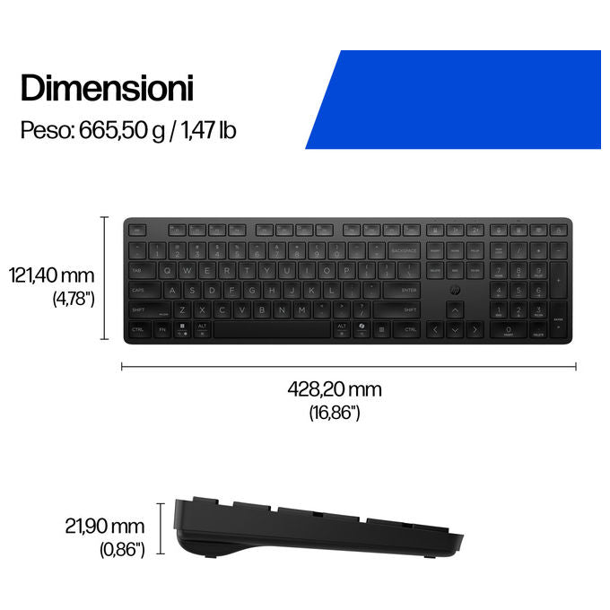 Hp, Tastiera Multi-Dispositivo Dual-Mode 495K
