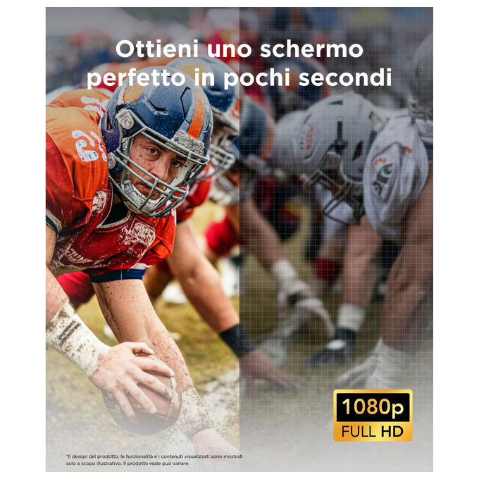 TCL C1 Proiettore Portatile LCD 1080p Full HD Google TV Netflix Wi-Fi Bluetooth Gimbal Autofocus 40 120'' colore Grigio