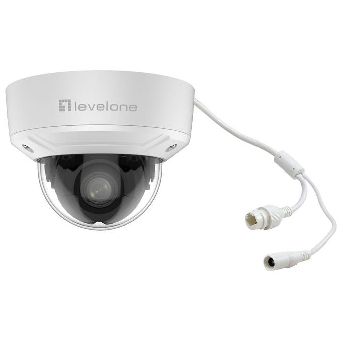 LevelOne, Telecamera IP Dome, Esterno, 2MP, Zoom 4x, H.265, PoE, FCS-3461