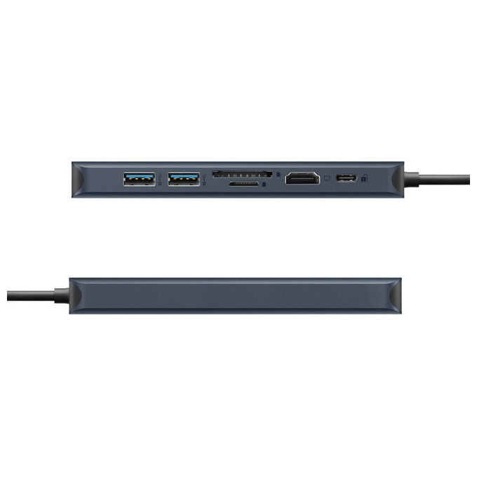 Targus, Hub USB-C, 7 Porte, 4K 60Hz, Alluminio, Blu