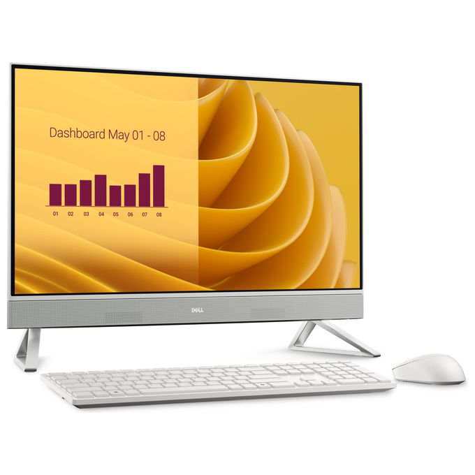 Dell, PC All-in-One, 27'', Intel Core i7-150U, 16GB RAM, 512GB SSD, Windows 11 Pro, Bianco