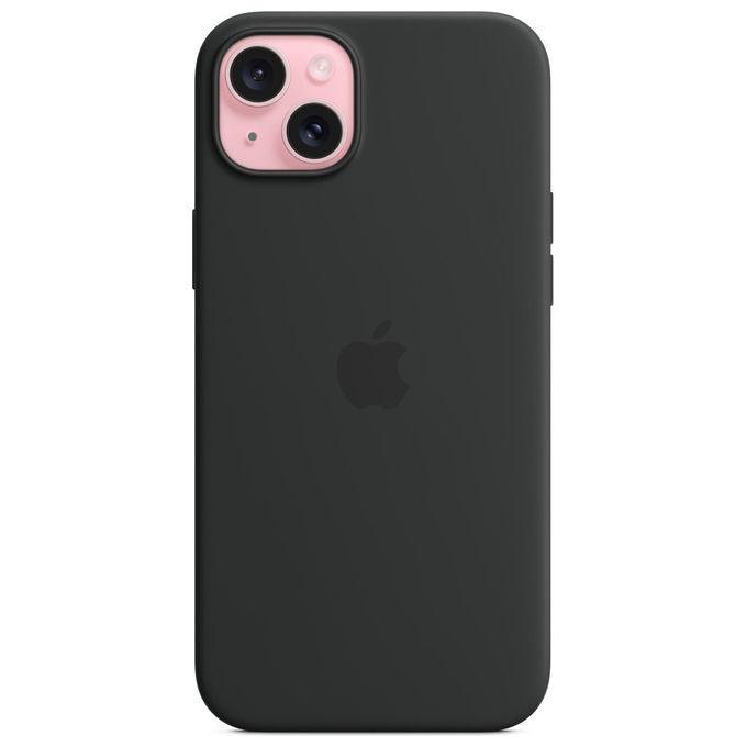 Apple, Custodia in Silicone MagSafe per iPhone 15 Plus, Nero