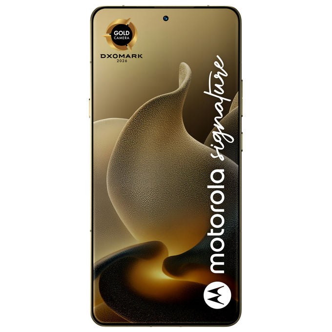 Motorola Signature, Smartphone 5G, 16 GB RAM, 512 GB, Oro Pantone Martini Olive