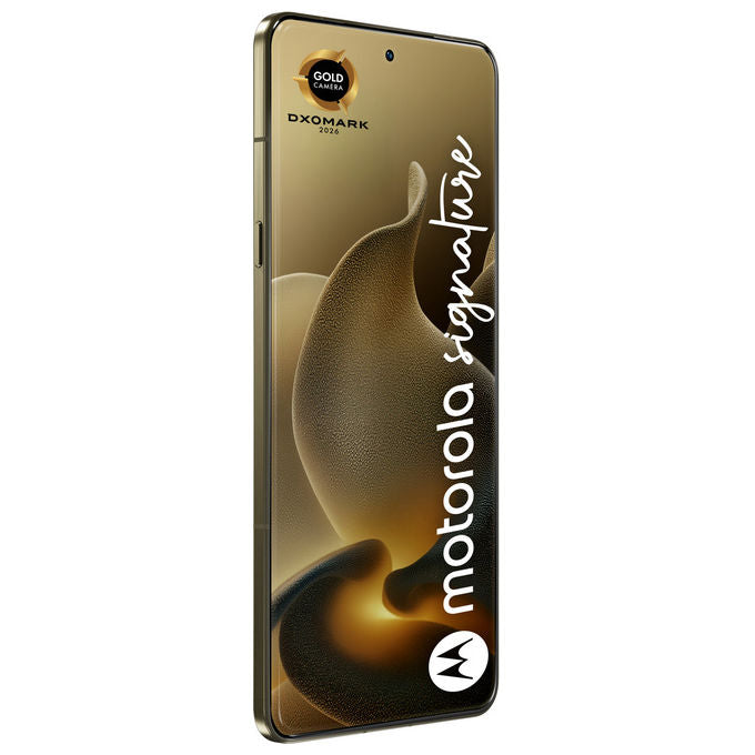 Motorola Signature, Smartphone 5G, 16 GB RAM, 512 GB, Oro Pantone Martini Olive