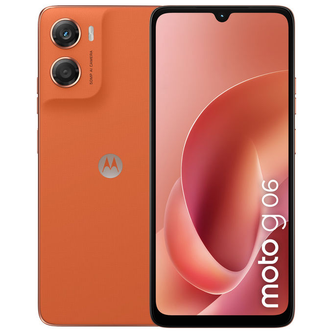Motorola PB980028SE Moto G06 Smartphone 4G 6.88'' 128 GB 4 GB RAM Android 15 Doppia SIM NFC 50 MP 5200 mAh colore Arancione