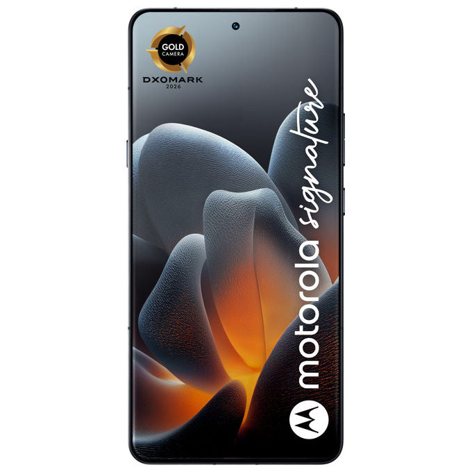 Motorola Signature, Smartphone 5G, 16-512GB, Android 16, Blu Scuro Pantone Carbon