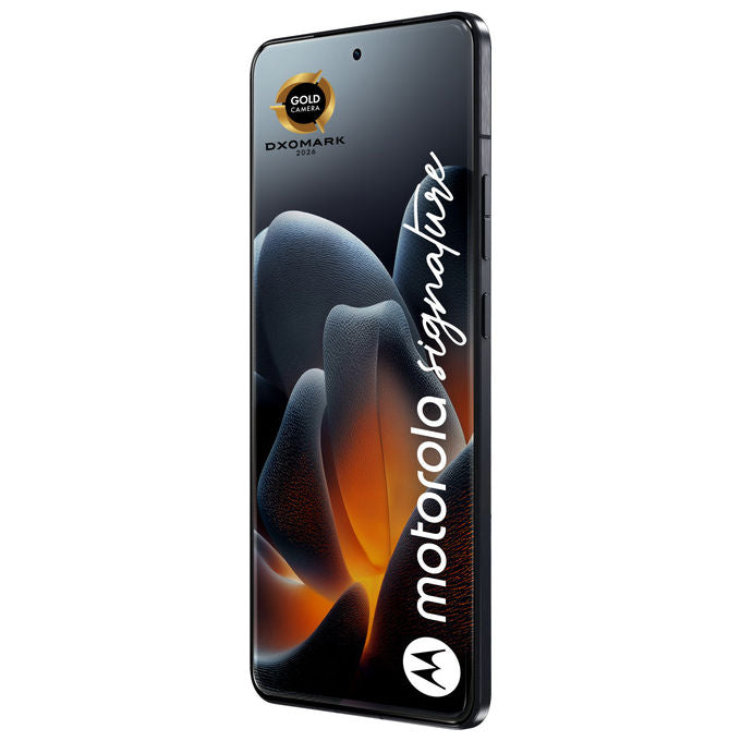 Motorola Signature, Smartphone 5G, 16-512GB, Android 16, Blu Scuro Pantone Carbon