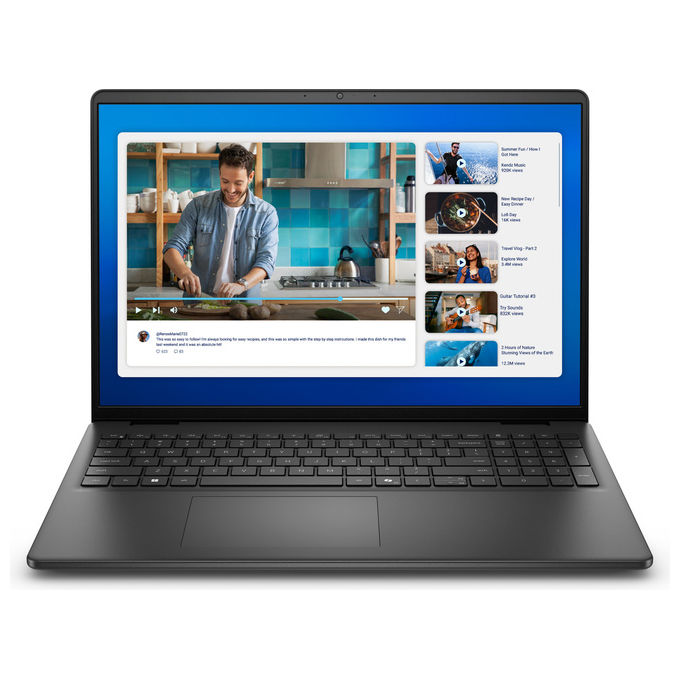 Dell Notebook DC16250 Intel Core 7 150U 16 pollici 16 GB RAM 512 GB SSD Windows 11 Pro colore Nero