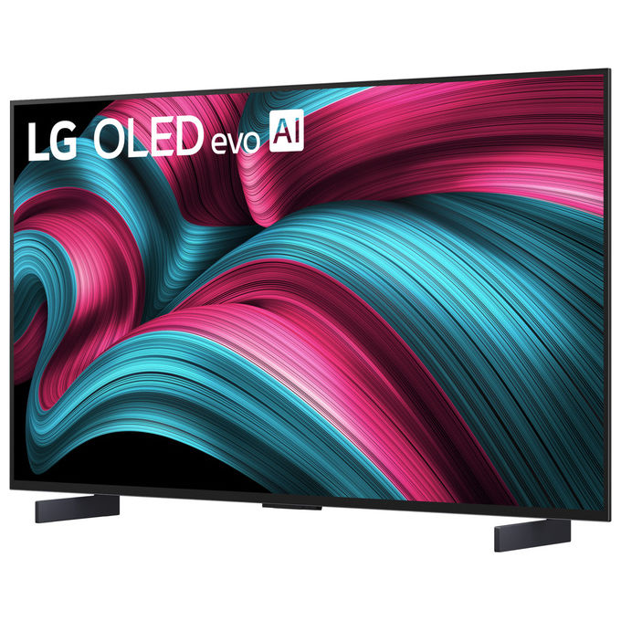 Lg, Tv Oled Evo Ai, 48 Pollici, 4K Ultra Hd, Smart Tv, Wi-Fi, Nero