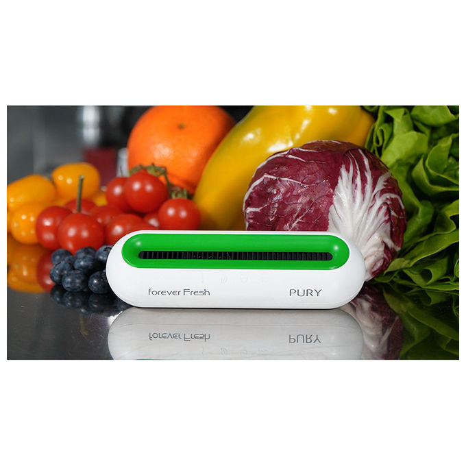 Macom 885 Enjoy and Relax Purificatore Frigorifero Ozono 50 mg-h 3 Livelli Ricaricabile autonomia 45 giorni colore Verde Bianco