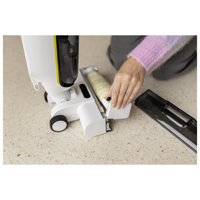 Kärcher, Rullo in microfibra, Multi-superficie, Per lavapavimenti FCV4, Giallo e bianco