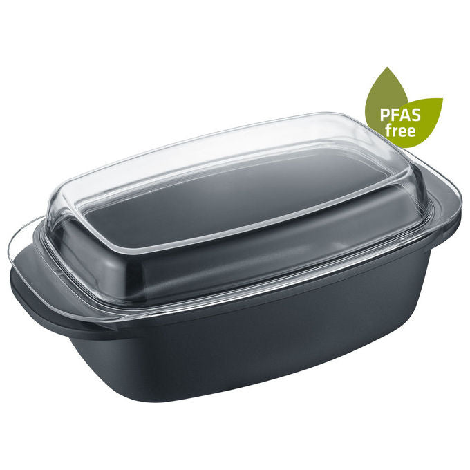 Berndes, Teglia da Forno Rettangolare, 5.2 L, Alluminio e Ghisa, Tegame per Gratin, 22 cm